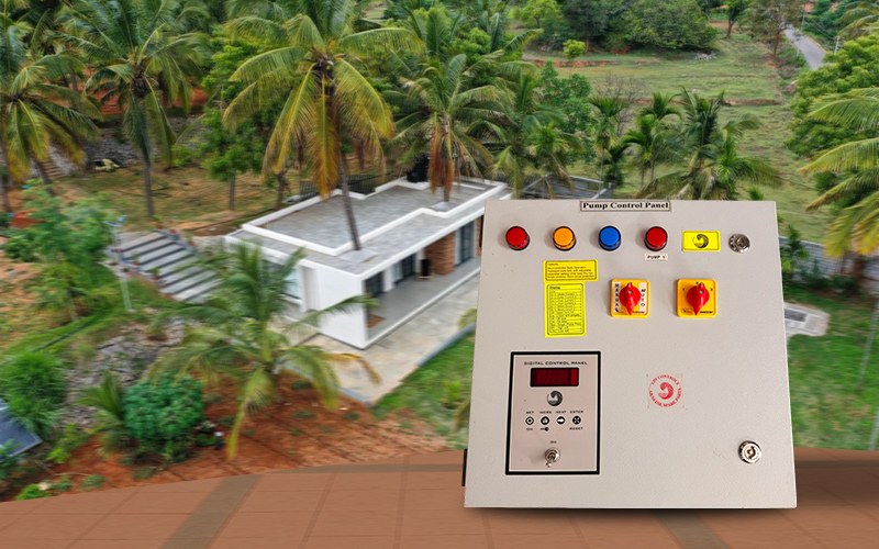 Borewell Pump Digital Microcontroller Base